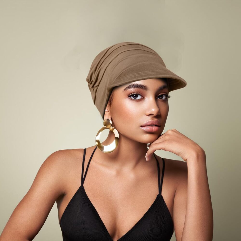3019 4 Pcs Soft Bamboo Baseball Cap , Chemo Hats for Hair Loss - Picture 6 of 7